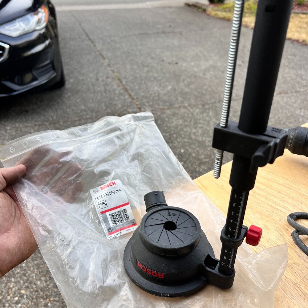 1618190009 Bosch Hammer Drill Dust Extraction Adapter 1-9/16" Air‎ Sweep